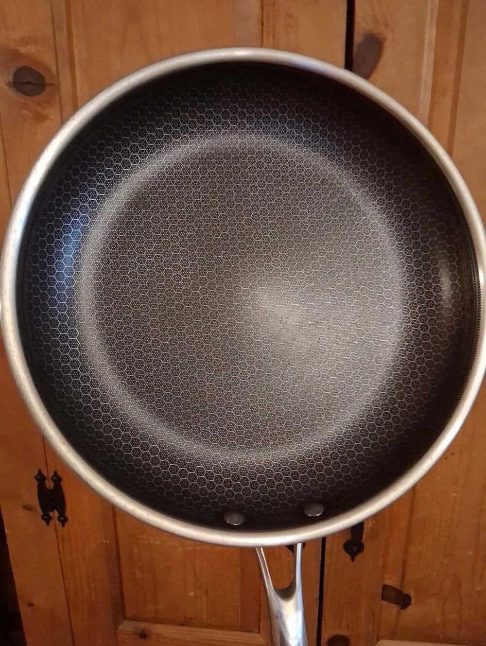 HexClad 12” Hybrid Frying Pan Stainless Steel Nonstick Skillet